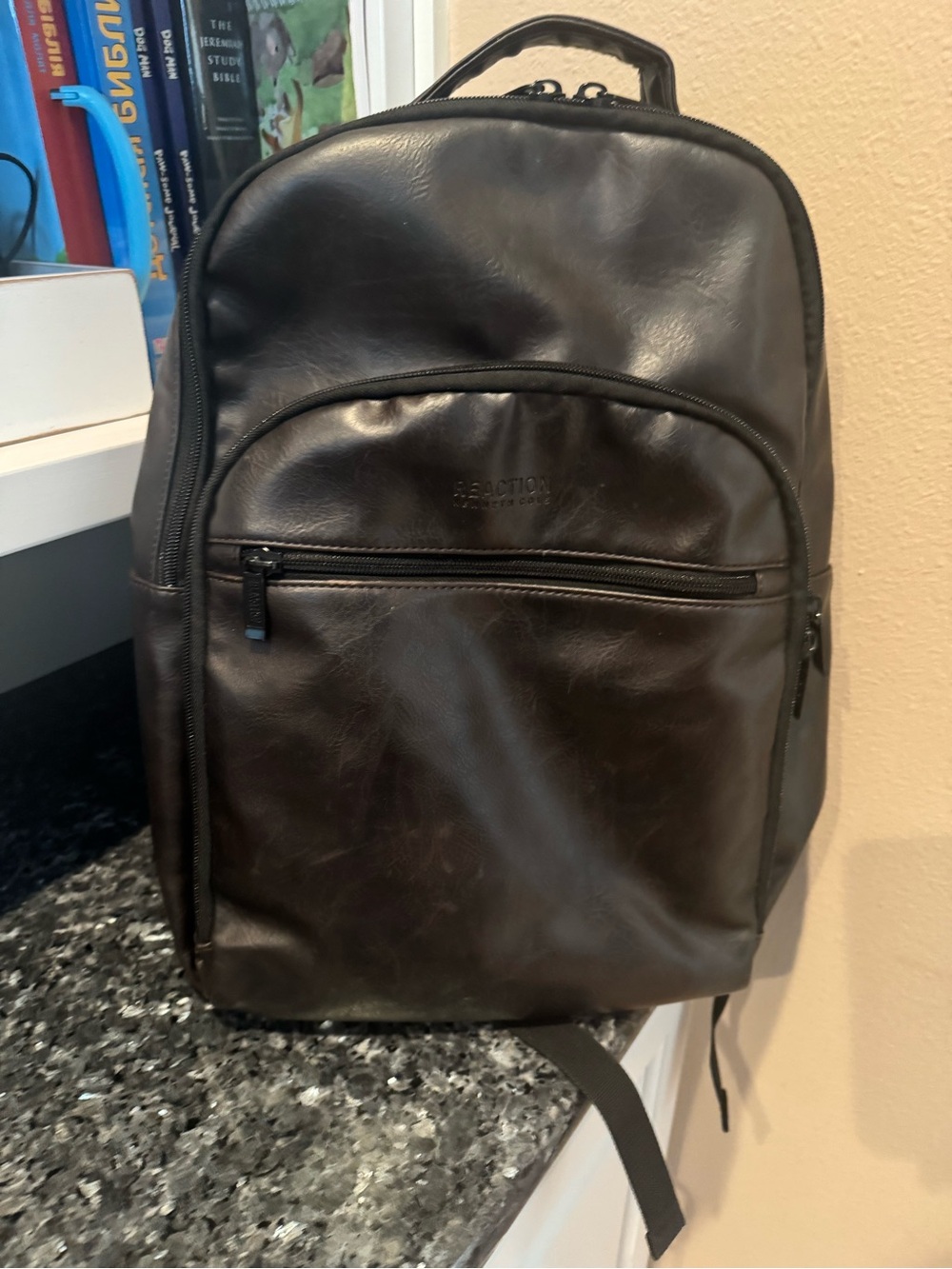 Kenneth Cole Reaction Faux Leather Backpack